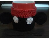 Crochet cup cozy-Crochet Mickey Mouse Cup cozy,handmade,ready to ship