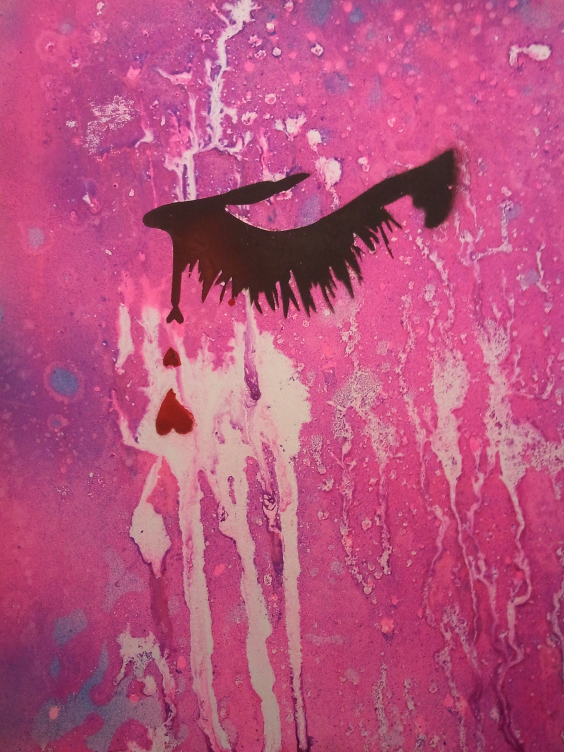 Chicks Love To Cry / pop art / graffiti / stencil art/ street art