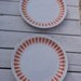 Two original vintage Lotus lunch / side plates from Lyngby, Denmark