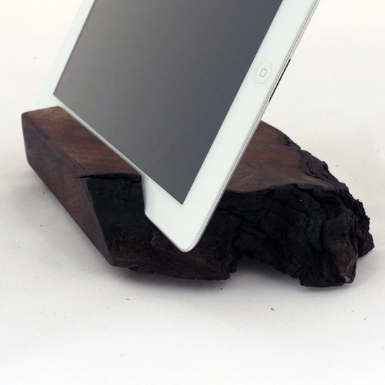 Wood iPad Stand Live Edge Wood Walnut - Magellan