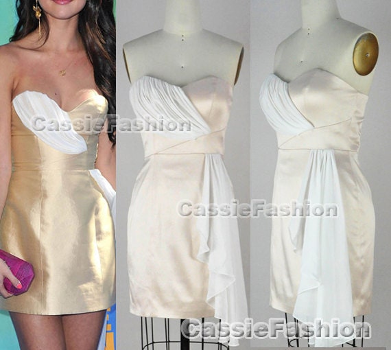 Short Mini Strapless V-neck Sexy Satin Cocktail Bridesmaid Dress Party Dress, Prom Dress, Sexy Dress,Evening Gown