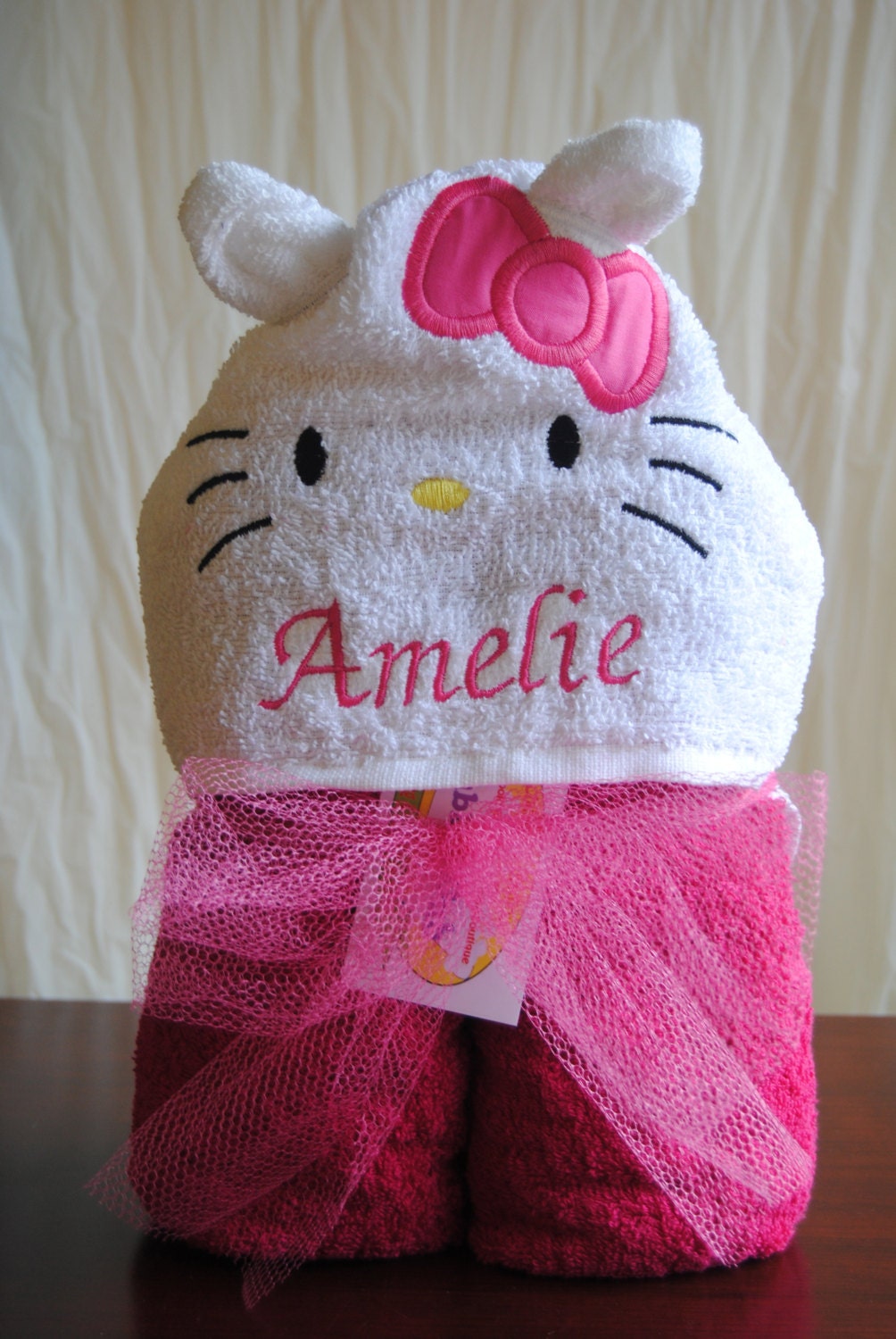 Hello Kitty Personalized Hooded Towel, beach towel, pool towel, toddler hooded towel, kids towel, bath towel and more