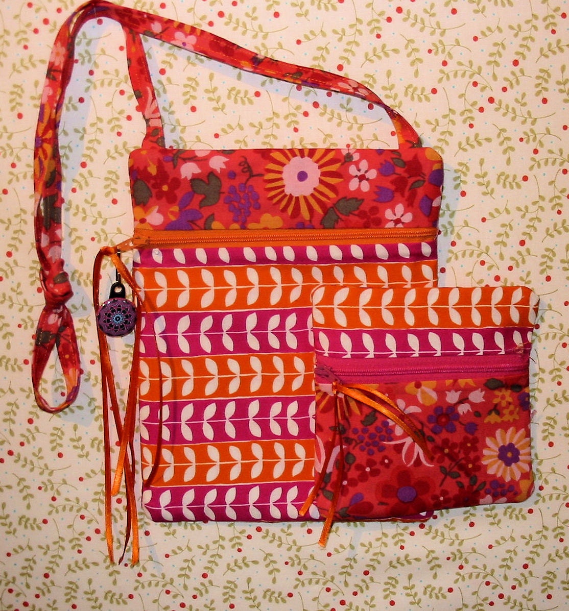 Perfect for Summer  Pretty & Fun Handmade Purse  Colorful Designer Fabric It will quickly turn into one of your favorites