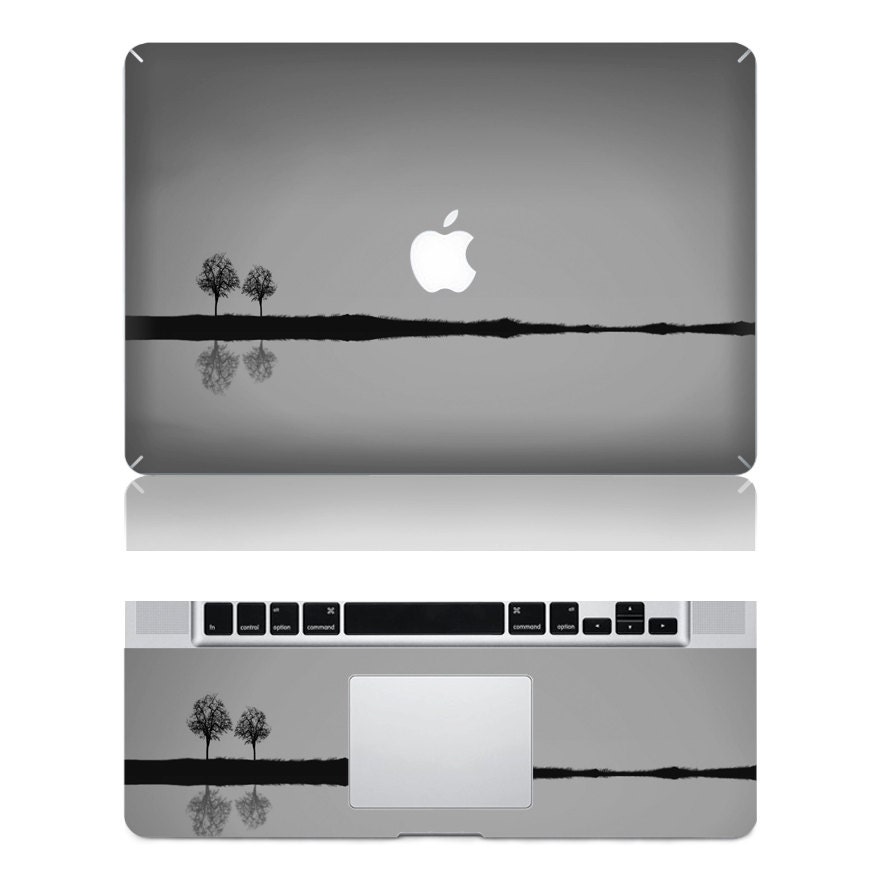 Lake and Trees under the Moonlight -- Macbook  Decal Mac Full-cover Decal Laptop Art  Skin Sticker Cover for Apple Macbook Pro / Air/ iPad2