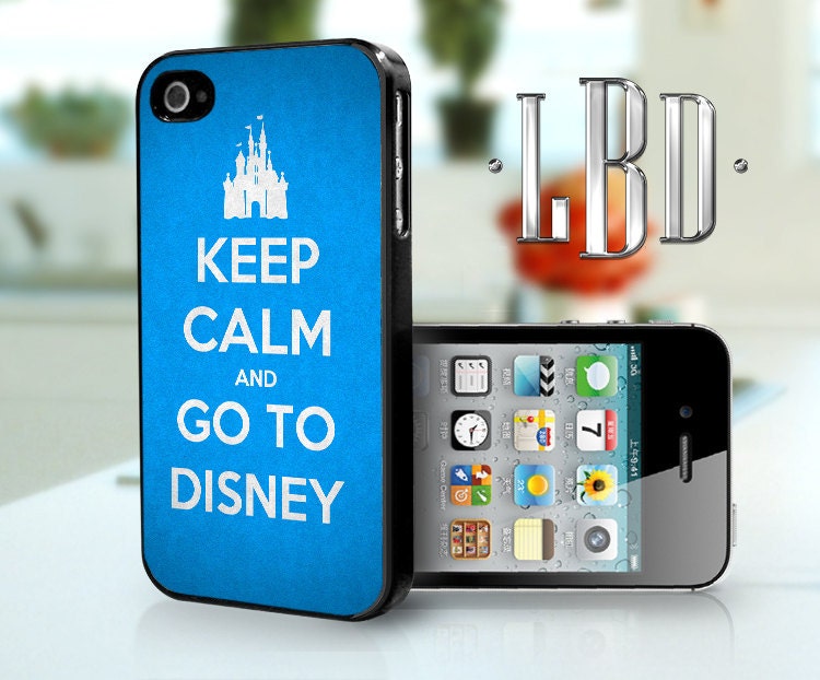 Keep Calm and Go To Disney Blue - iPhone 4 4s Case iP4