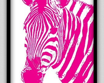 Popular items for zebra art on Etsy
