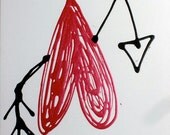 18x24" acrylic paint on canvas, (1/2" thickness), "Heart Attack"
