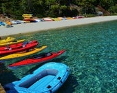 The Colorful Rafts at Lake Tahoe 9 x 12 Matte Print