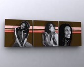 Bob Marley Music - dj poster music print wall art reggae jam jamaica gift