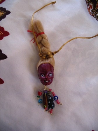 Freshly flayed and Flamboyant zombie head