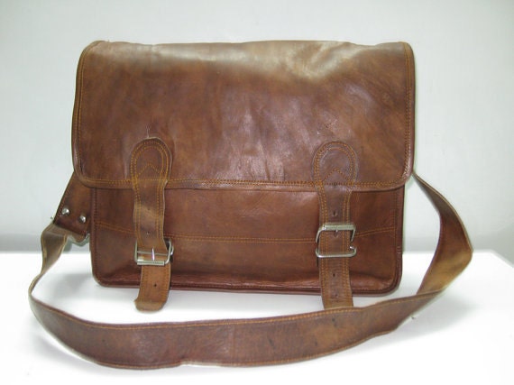 18 inches Large Soft Leather Men/Women Laptop/Macbook Leather Men Messenger unisex portfolio Satchel briefcase Shoulder handbags/Bag