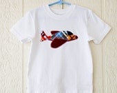 Airplane Boys Tshirt, Madrus Plaid Airplane, Spring Summer Fall, Baby Toddler Boy, 3m 6m 12m 2T 3T 4T 5 6 7 8