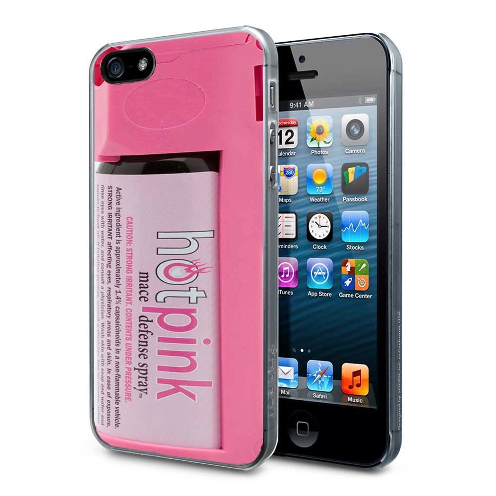Hot Pink Defense Spray - iphone 5 case - iphone 5 cover - hot pink iphone 5 - defense spray iphone case