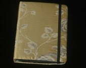 Elegant padded silk Tablet/eReader/Kindle book-style hardcover cover with reading stand - Ready to Ship