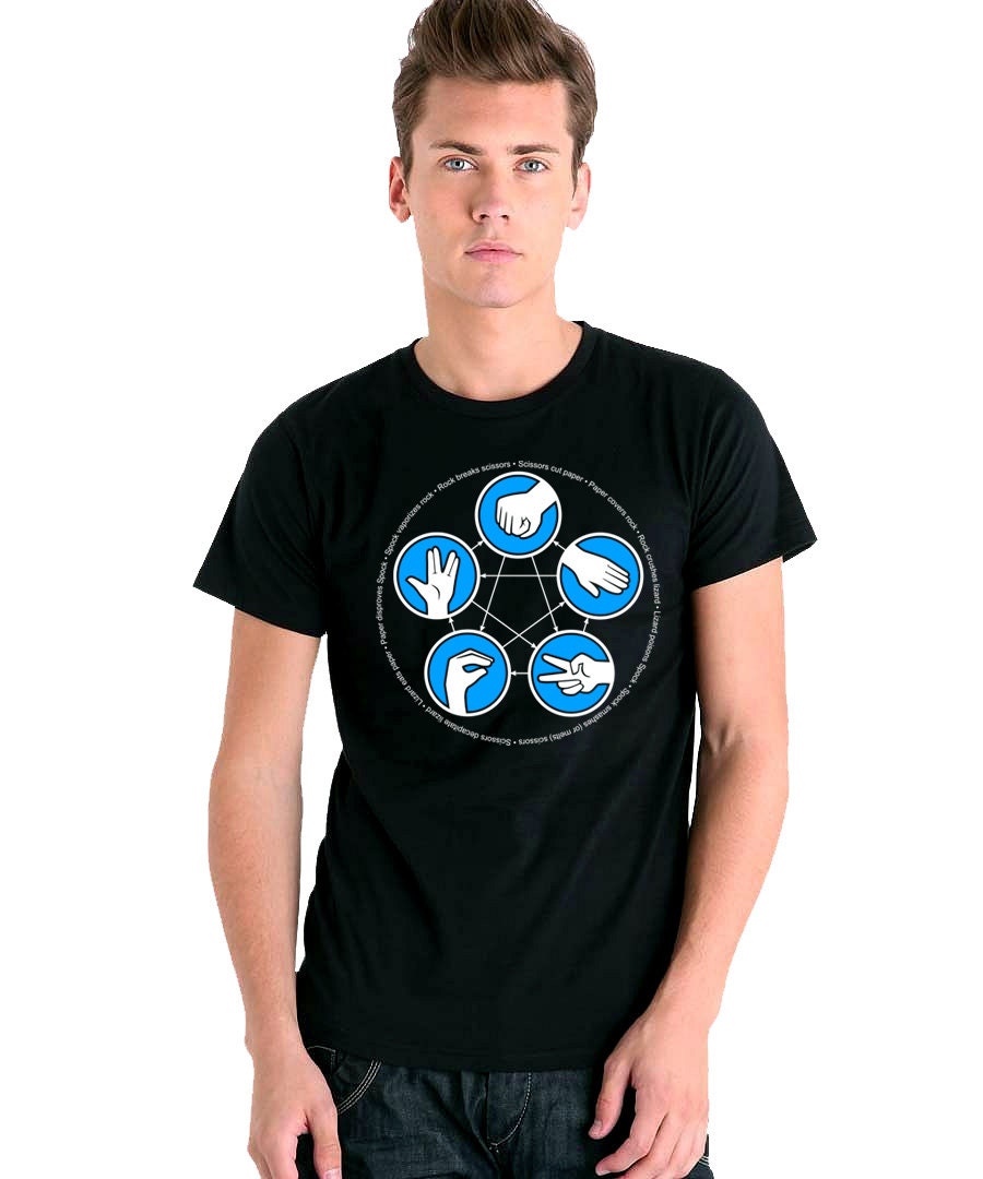 The Big Bang Theory - Rock, Paper, Scissors, Lizard, Spock T-shirt