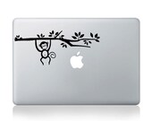 Baby Monkey Tree----Mac decal Macbook Decals Macbook Stickers Macbook Pro decals Macbook Air decals Vinyl decal for Apple Mac iPad iPhone