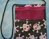 Skulls Sugar Glider Zippered Window Bonding Pouch