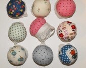 Ring Pincushion with Eyelet Trim and Elastic Band