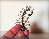 Fern Scarf Pin done in Brass Wire Medium