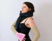 Neon camel arm warmers