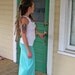 Summer sun vertical vintage knit maxi dress or skirt