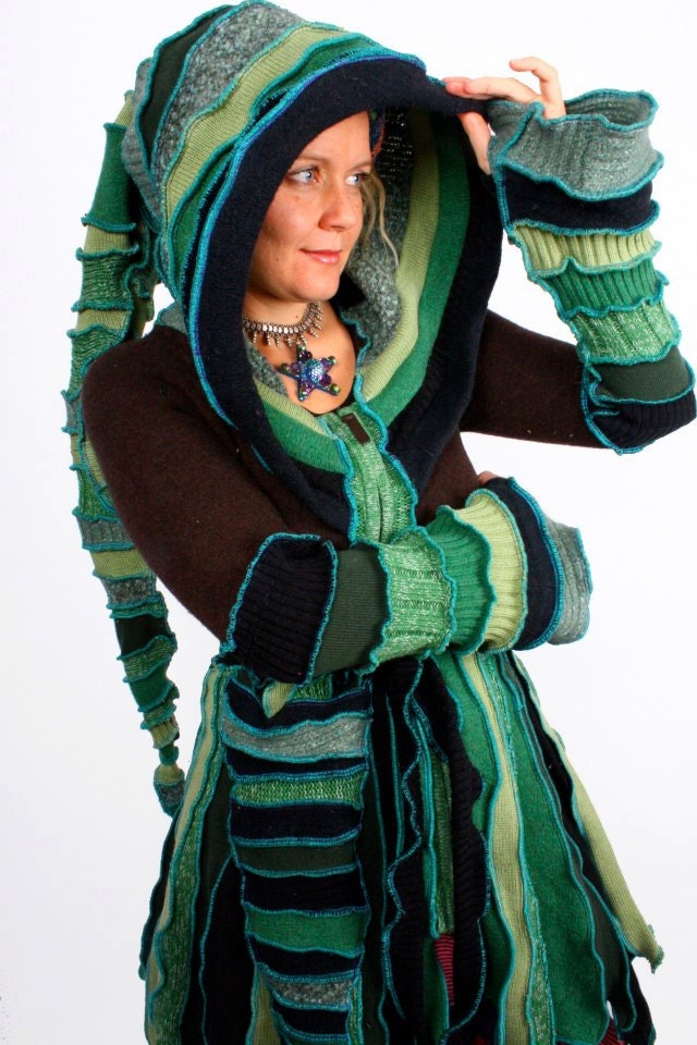 Recycled Nymph Sweater Coat tutorial