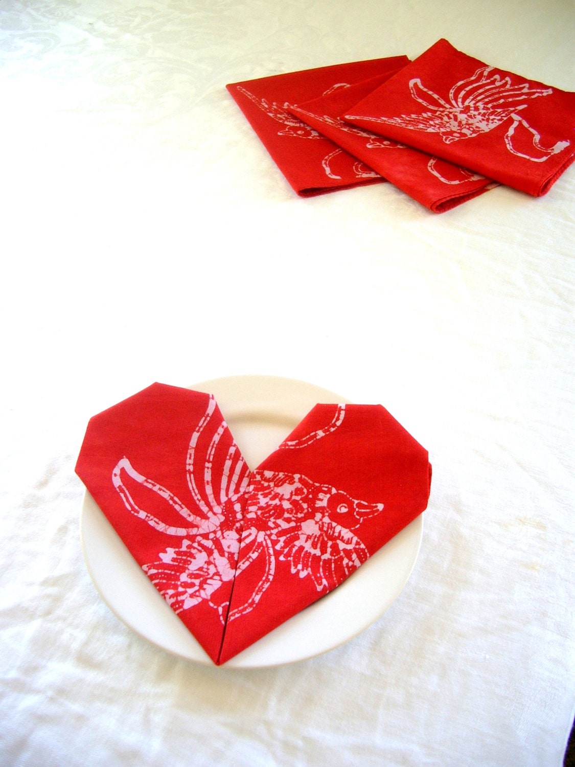 red bird napkins. made to order