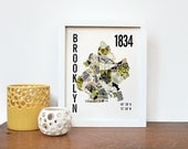 Brooklyn Neighborhood Map print
