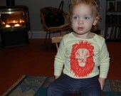 Yellow Little Lion long sleeve tee