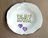 Ceramic Happiliy Ever After Trinket Bowl
