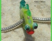 Lampwork Fish Bead, BHB, European Charm Bead, Handmade SRA LETEAM Glassymom