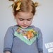green fox print baby sweatshirt organic cotton