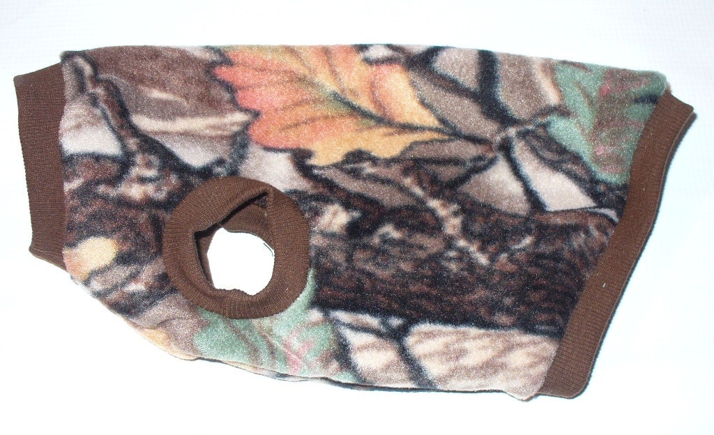 Fleece Dog Sweater Pet  Romper Snuggy