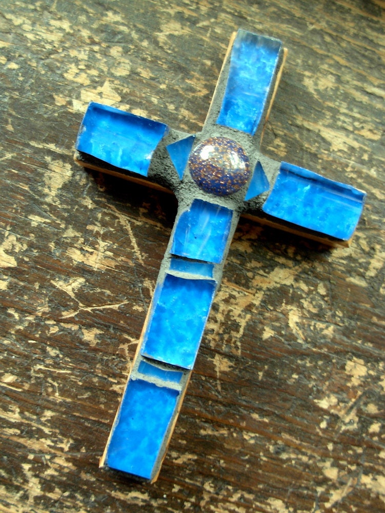 Azure Blue Confirmation Cross