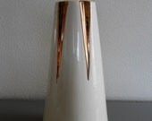 Vintage Savoy China White and Gold Vase