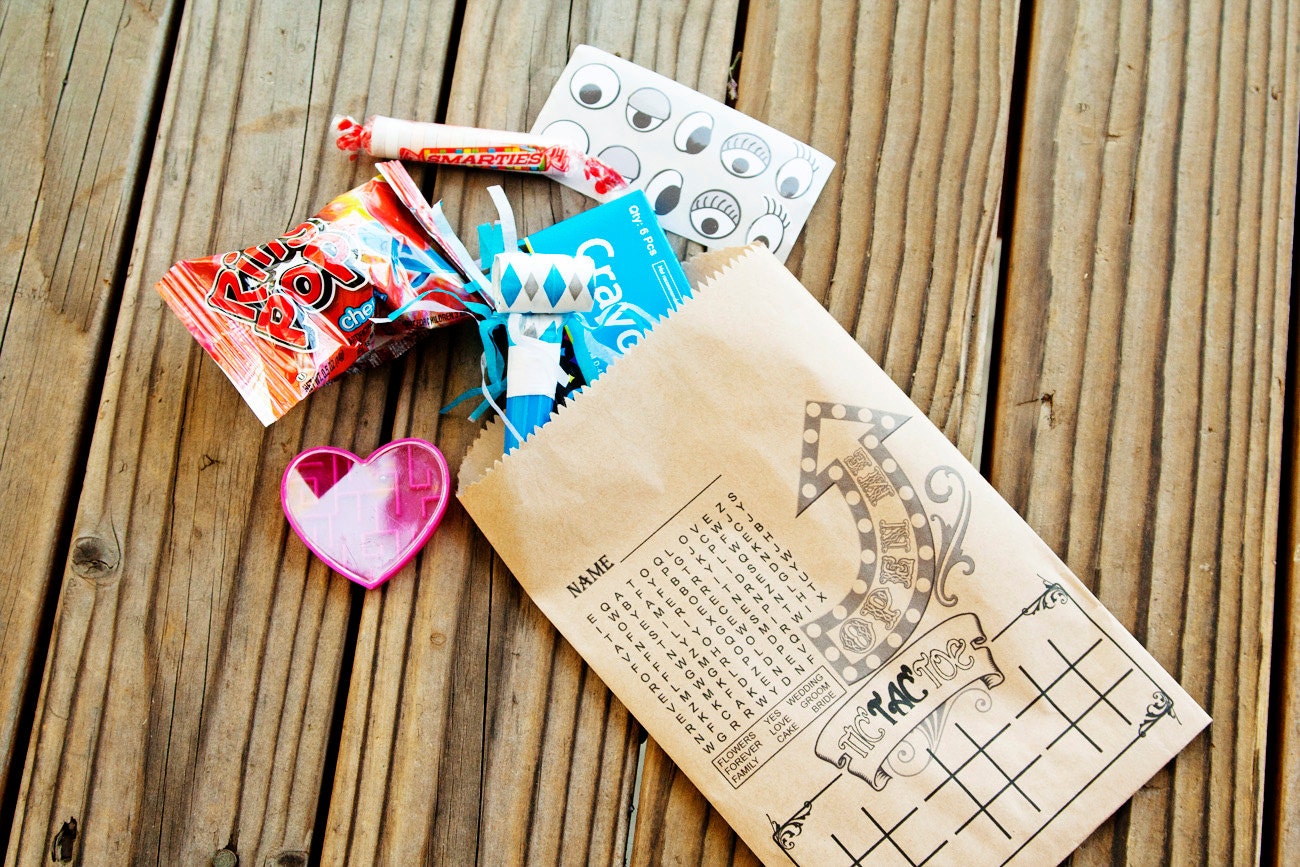 Children's Wedding Favor Bag -  Unstuffed - One Bag