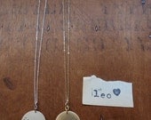 Leo. Zodiac Constellation Pendant Necklace