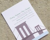 Wedding Invitation Brooklyn Bridge Deposit