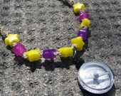 Natural Hemp Choker or Kids Necklace with Colour-Changing Stars and Compass