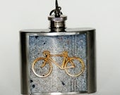 NYC Photo Flask 2 oz- Bike