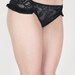 Culotte panties in black lace / Valentine's Lingerie