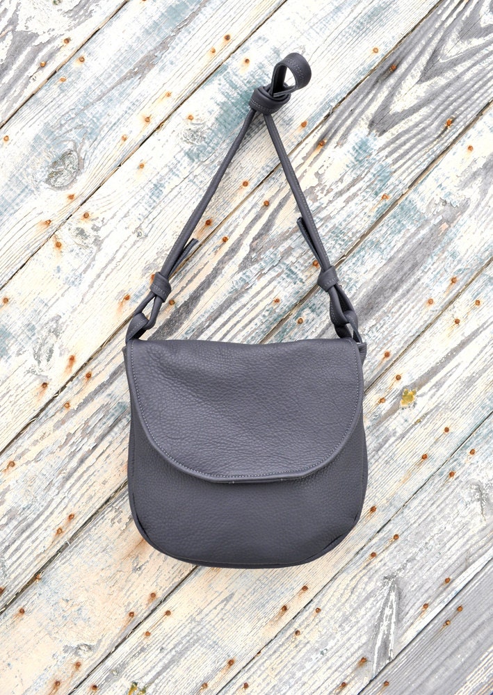 Leather Purse in Slate Grey - the Quinn Satchel