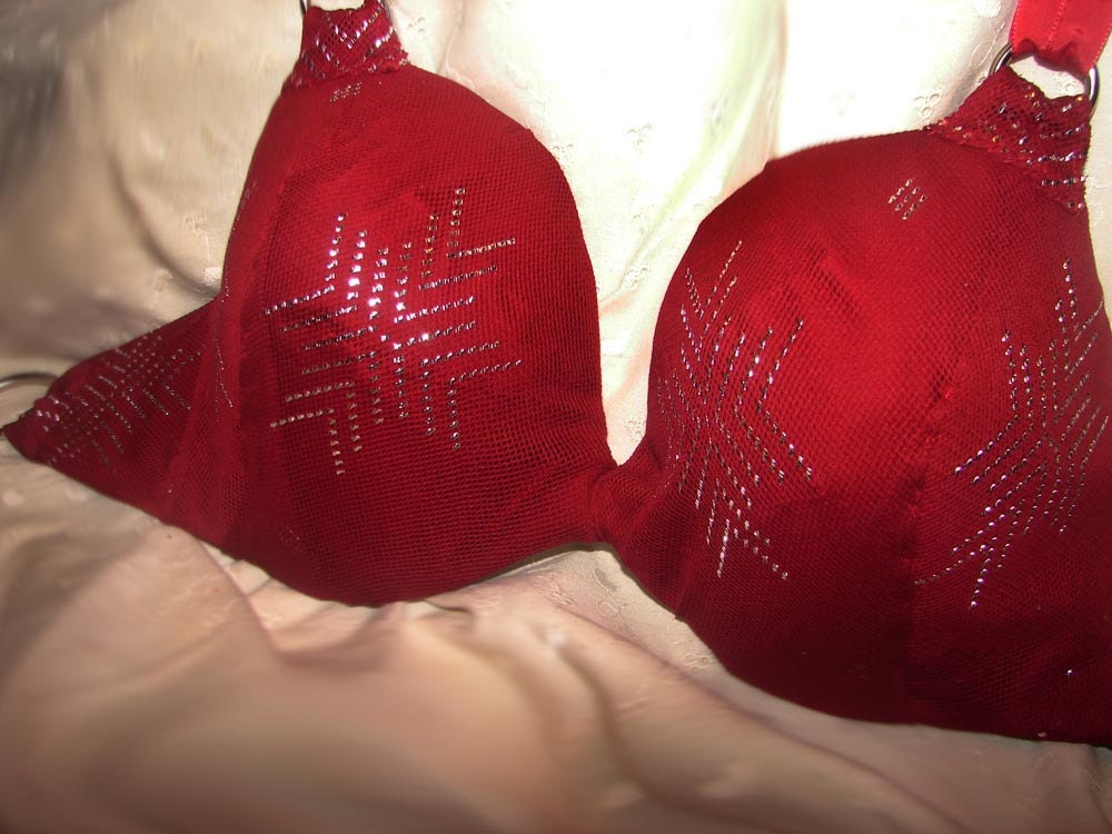 Custom-made BURGUNDY Assuit emBELLIshment Dance Bra Base - made to your size