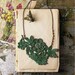 lace necklace -STELLA- emerald floral necklace - spring