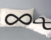 His and Hers Infinity Pillowcases - Standard, 300TC Pima Cotton : home decor, bedding, wedding gift