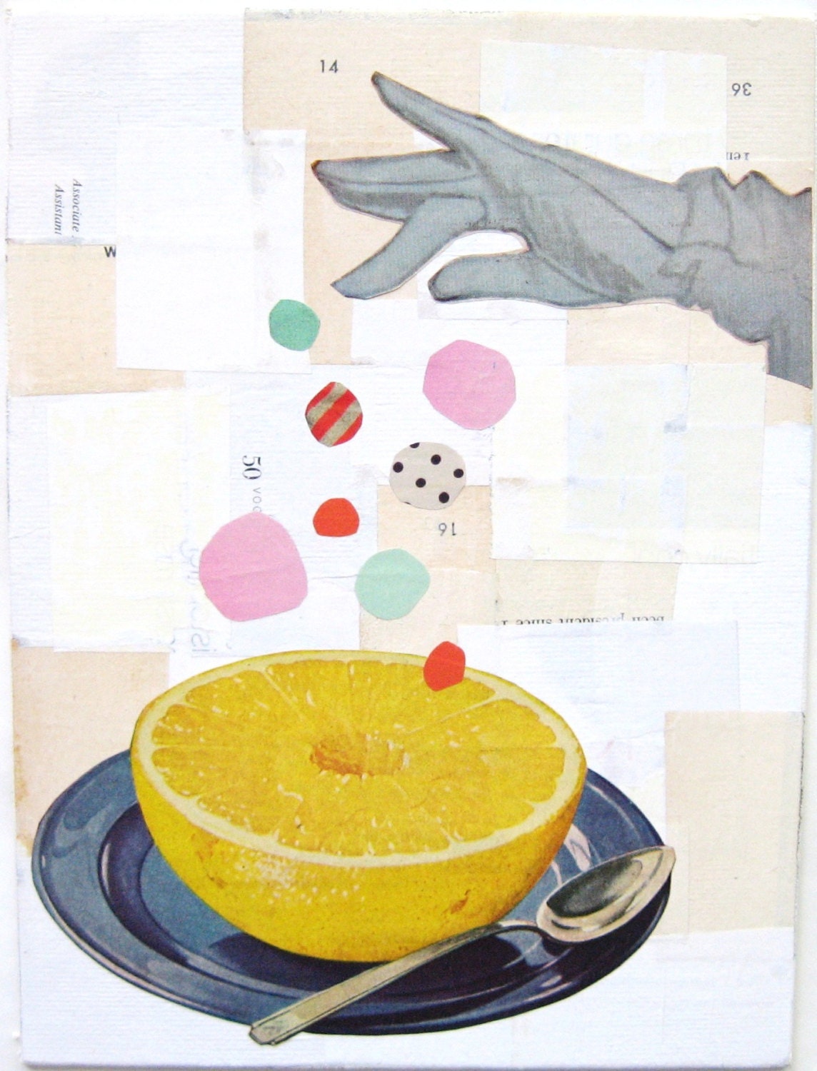 Grapefruit Couture. An Original Collage