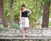 Linen Leaves Skirt