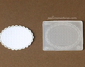 Doily Mold - Oval Mold - Silicone Lace Mold