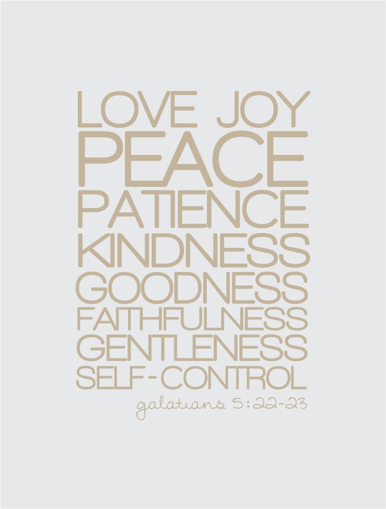 Fruit of the Spirit Vinyl Wall Decal