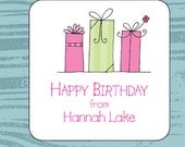 Kids Gift Label, Gift Tags, Birthday Stickers, Personalized Labels, Personalized Gift Stickers, Presents